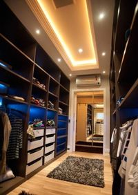 Большая открытая гардеробная комната с комбинированным наполнением Чебоксары