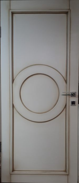 Межкомнатная дверь в профиле массив (эмаль с патиной) Чебоксары